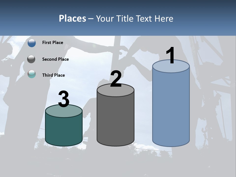 Worker Platform Silhouette PowerPoint Template