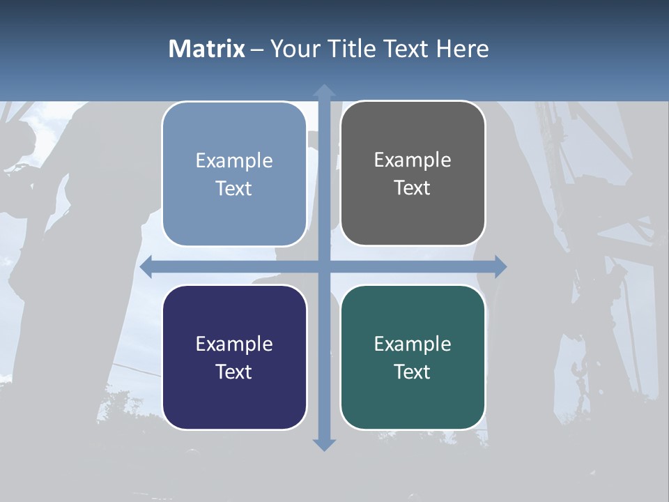Worker Platform Silhouette PowerPoint Template
