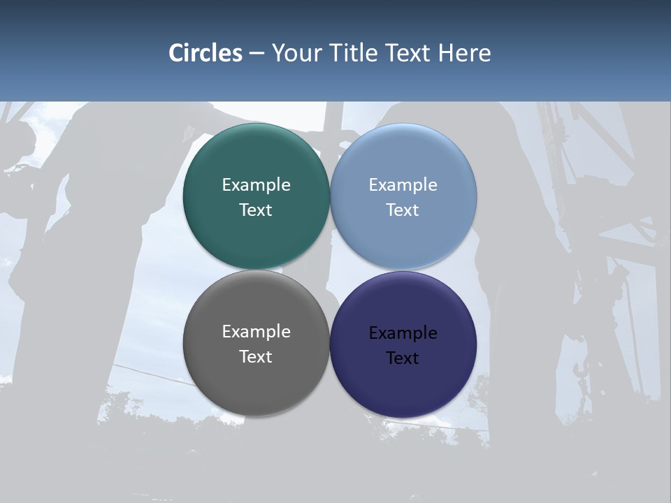 Worker Platform Silhouette PowerPoint Template