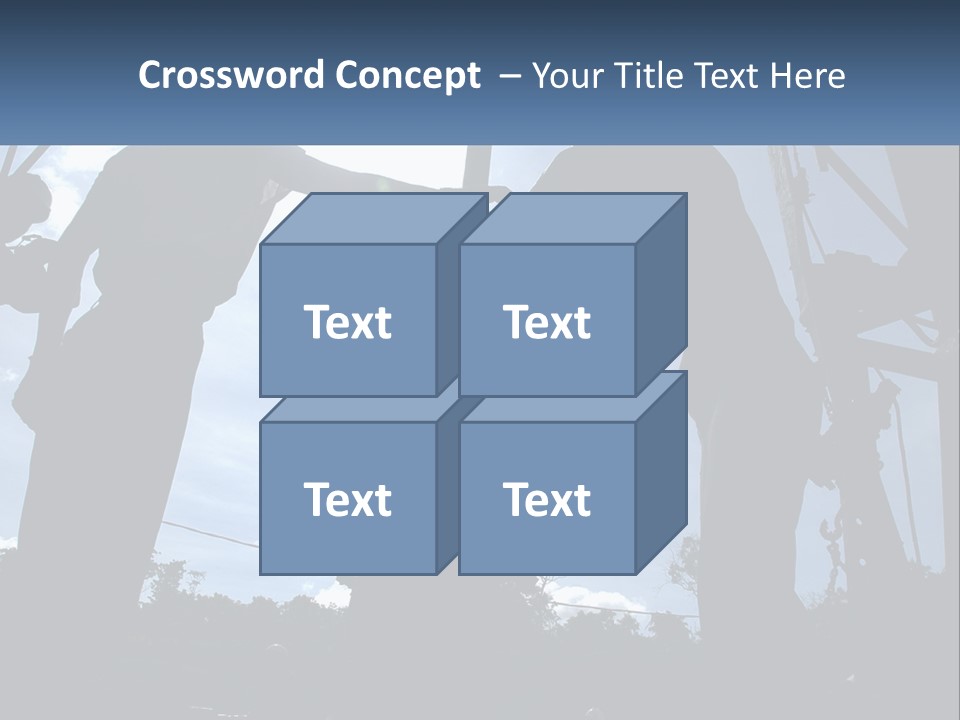 Worker Platform Silhouette PowerPoint Template