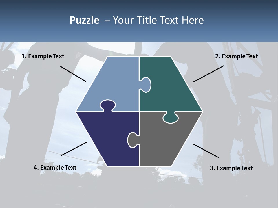 Worker Platform Silhouette PowerPoint Template