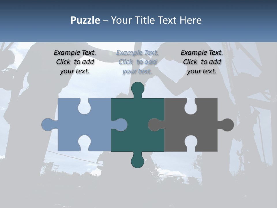 Worker Platform Silhouette PowerPoint Template