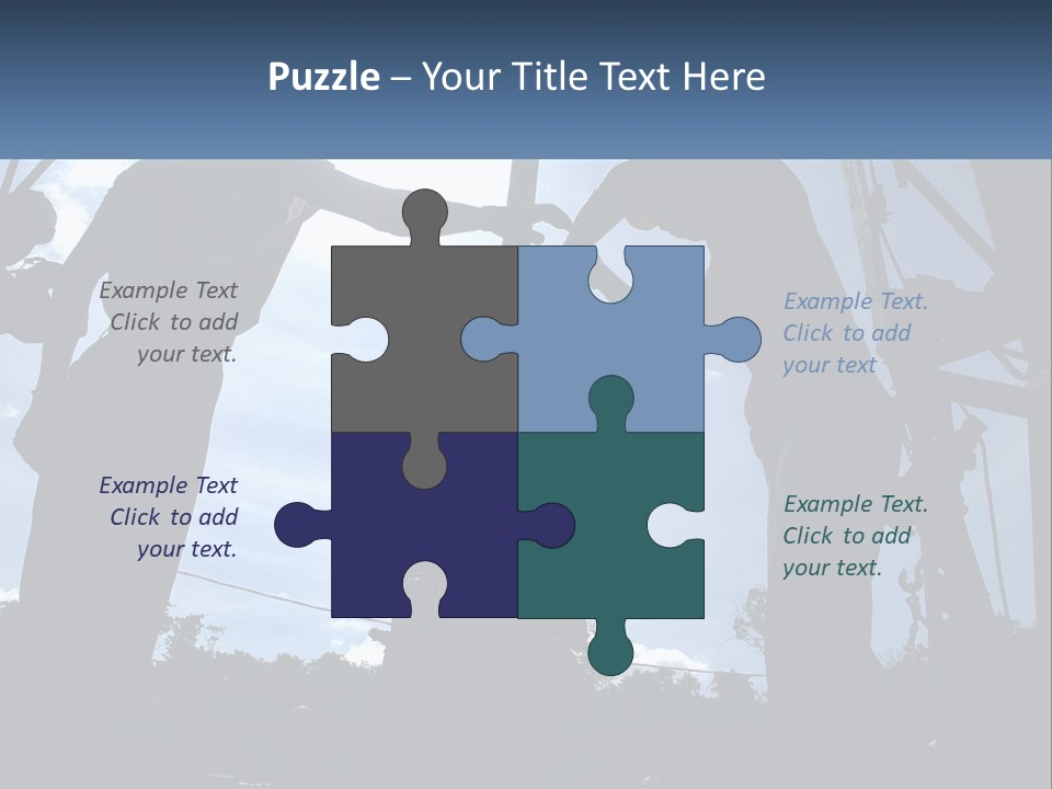 Worker Platform Silhouette PowerPoint Template