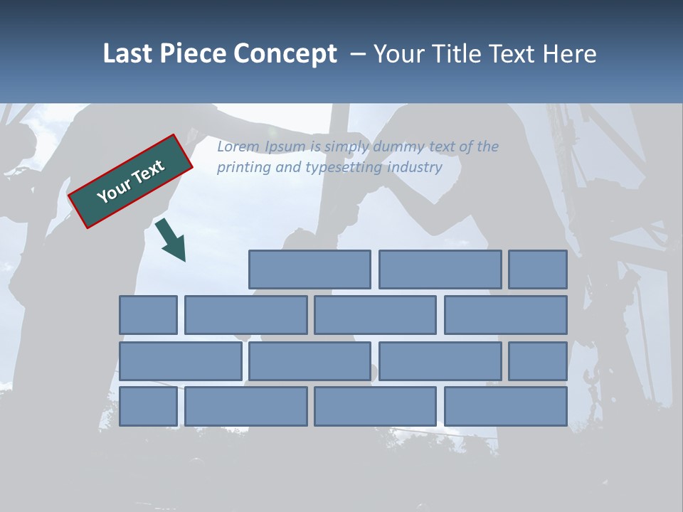 Worker Platform Silhouette PowerPoint Template