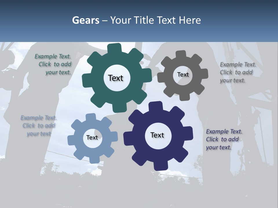 Worker Platform Silhouette PowerPoint Template