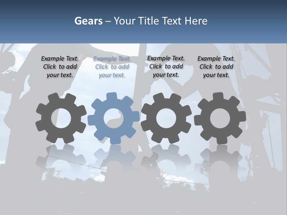 Worker Platform Silhouette PowerPoint Template