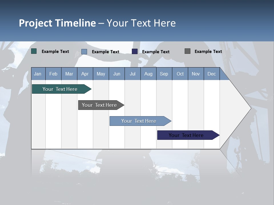 Worker Platform Silhouette PowerPoint Template