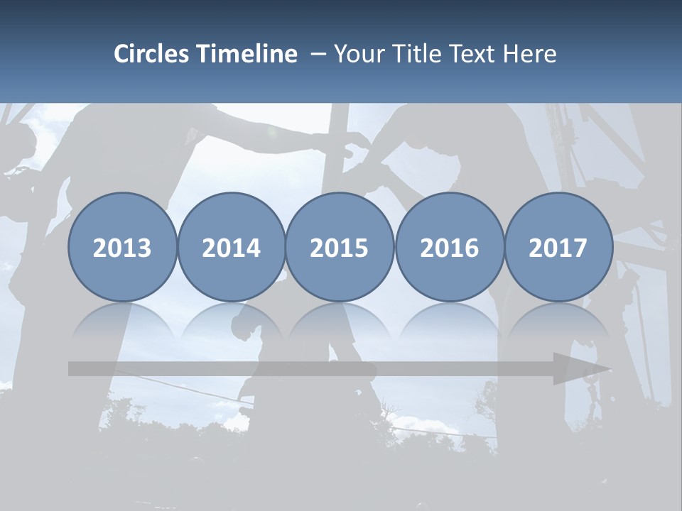 Worker Platform Silhouette PowerPoint Template