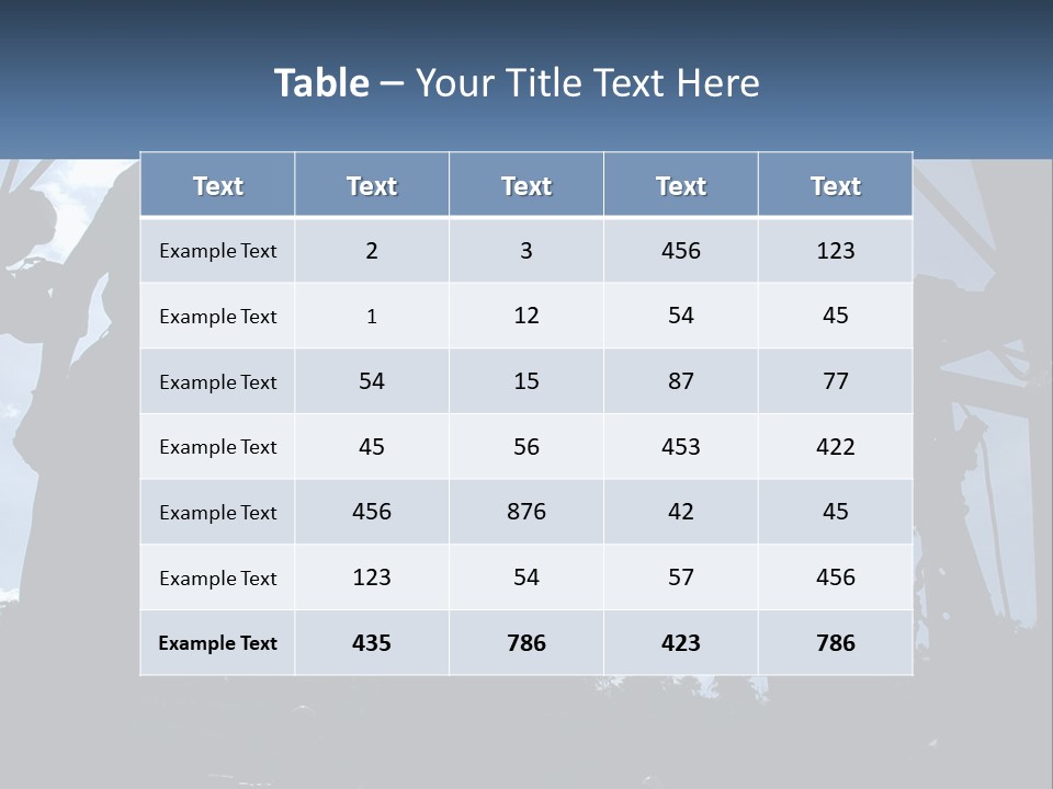 Worker Platform Silhouette PowerPoint Template