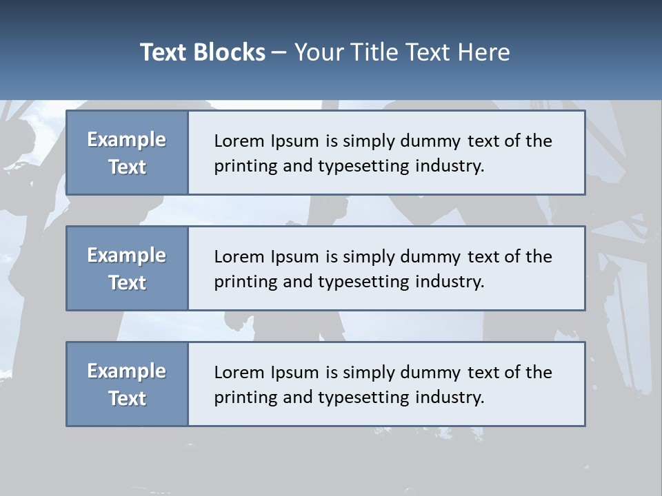 Worker Platform Silhouette PowerPoint Template