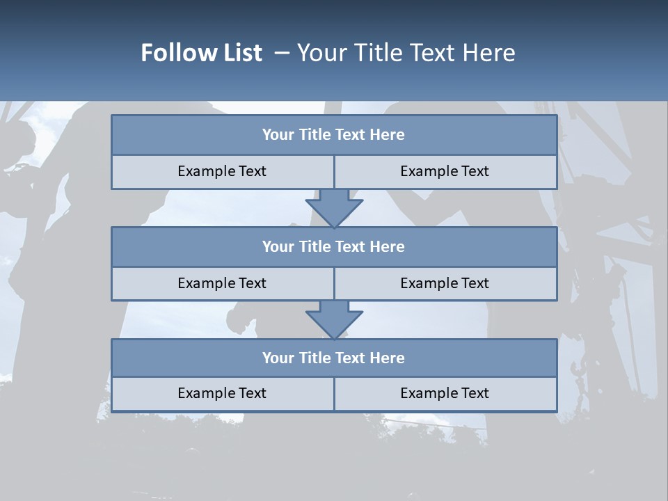 Worker Platform Silhouette PowerPoint Template
