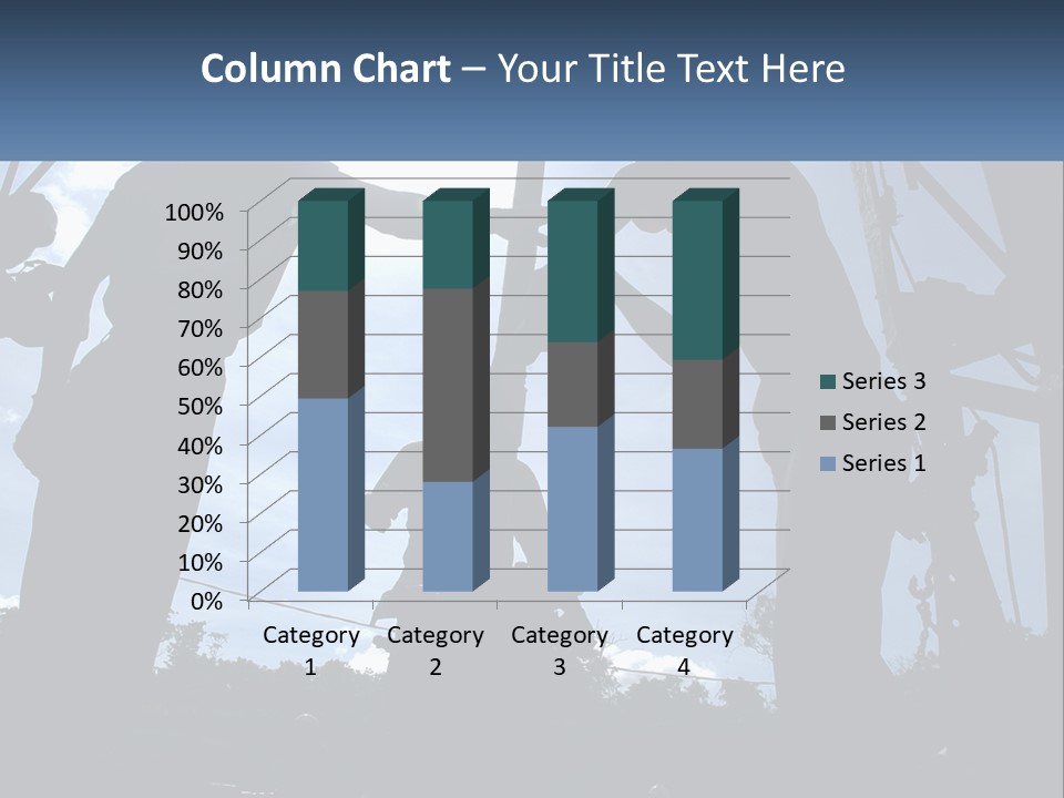 Worker Platform Silhouette PowerPoint Template