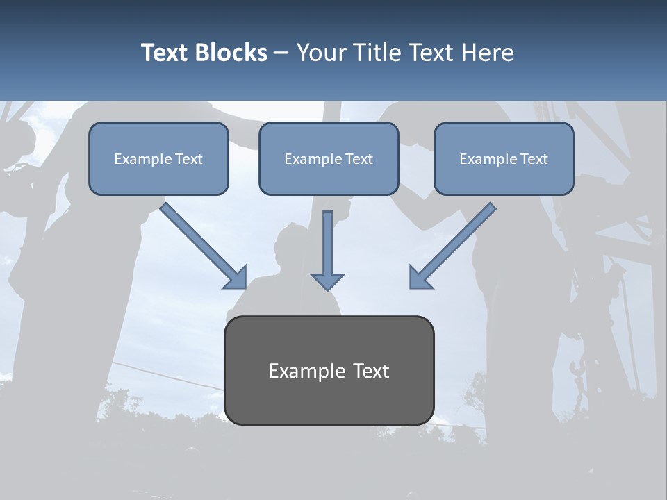 Worker Platform Silhouette PowerPoint Template
