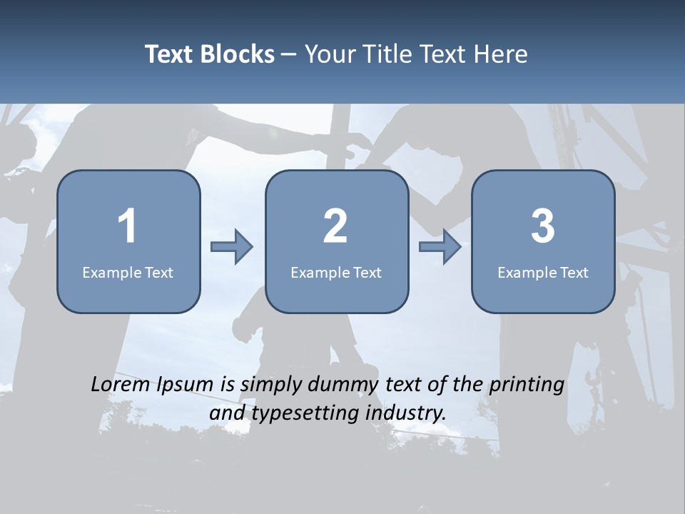 Worker Platform Silhouette PowerPoint Template