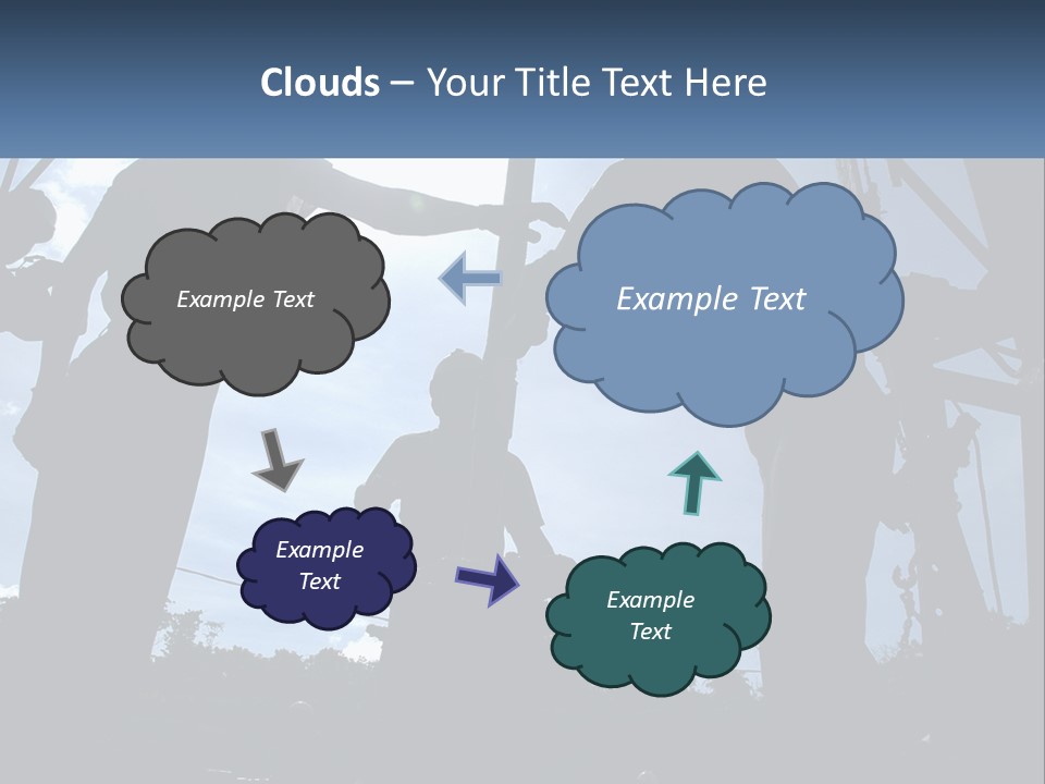 Worker Platform Silhouette PowerPoint Template