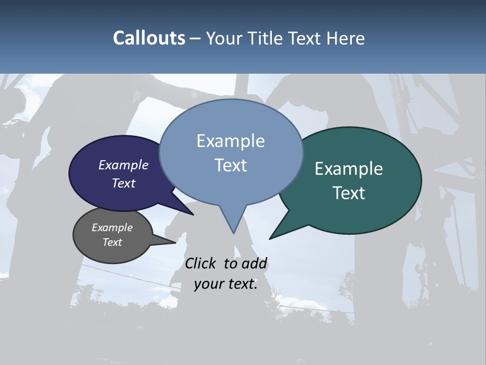 Worker Platform Silhouette PowerPoint Template