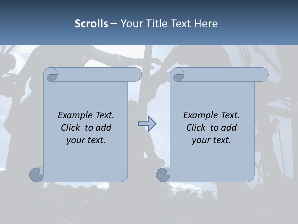 Worker Platform Silhouette PowerPoint Template