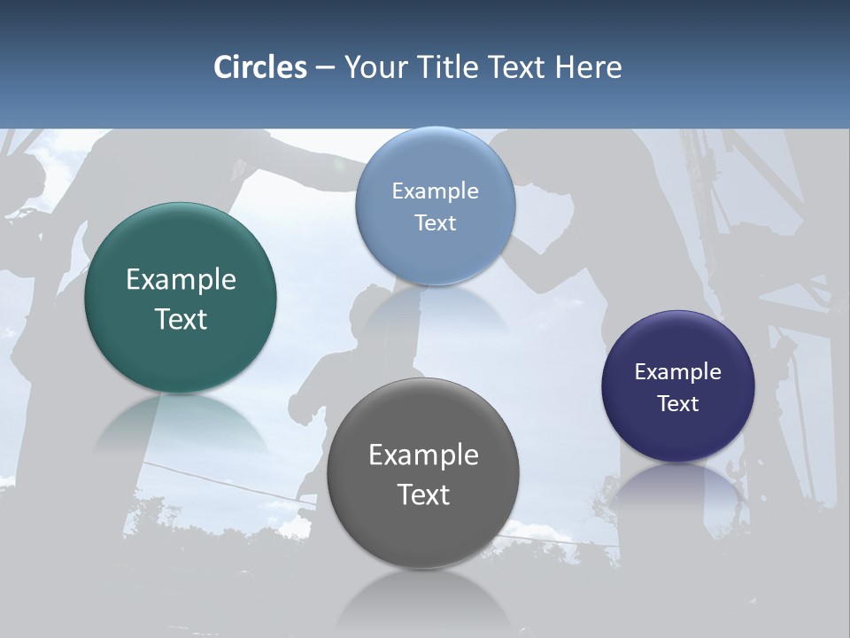 Worker Platform Silhouette PowerPoint Template