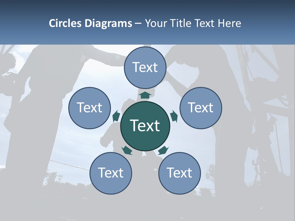 Worker Platform Silhouette PowerPoint Template