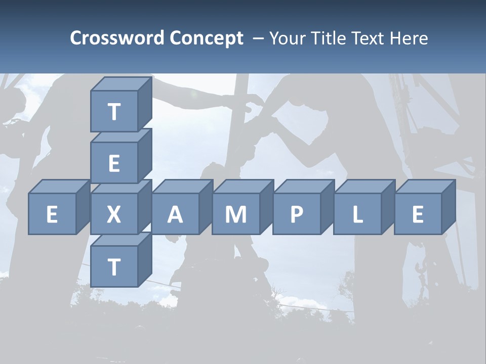 Worker Platform Silhouette PowerPoint Template