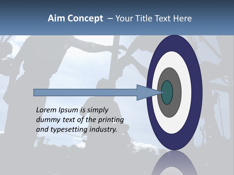 Worker Platform Silhouette PowerPoint Template