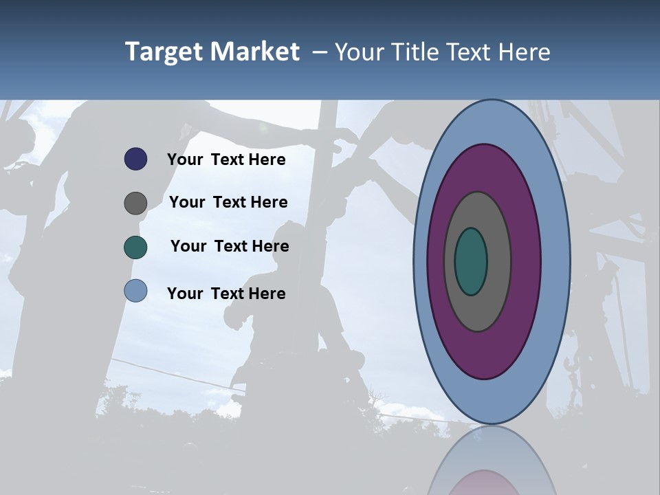 Worker Platform Silhouette PowerPoint Template