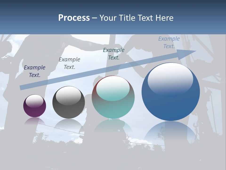Worker Platform Silhouette PowerPoint Template