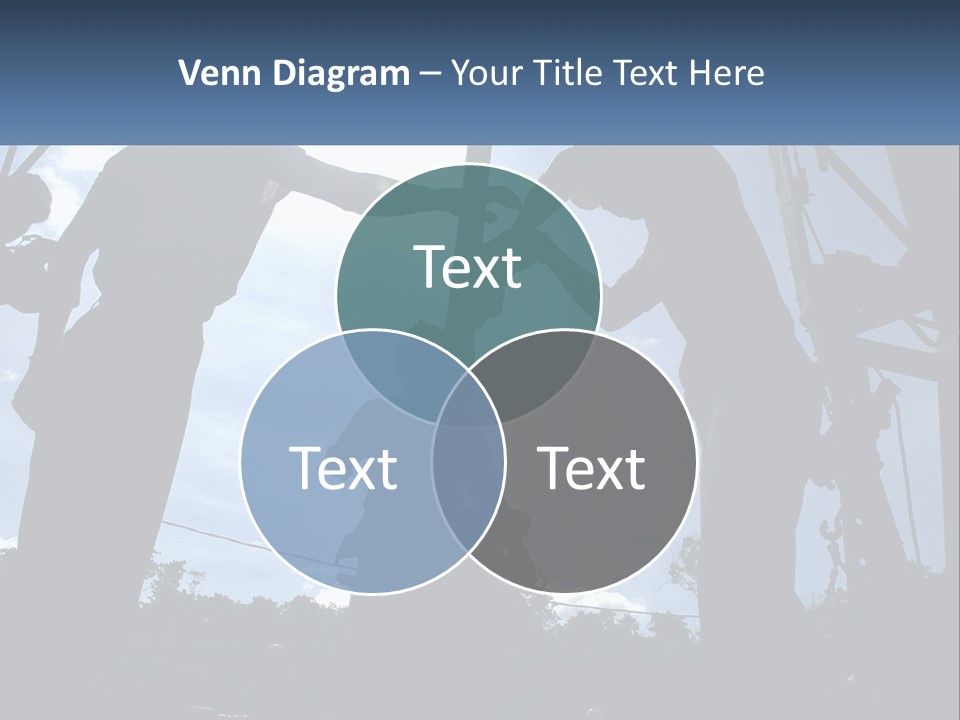 Worker Platform Silhouette PowerPoint Template