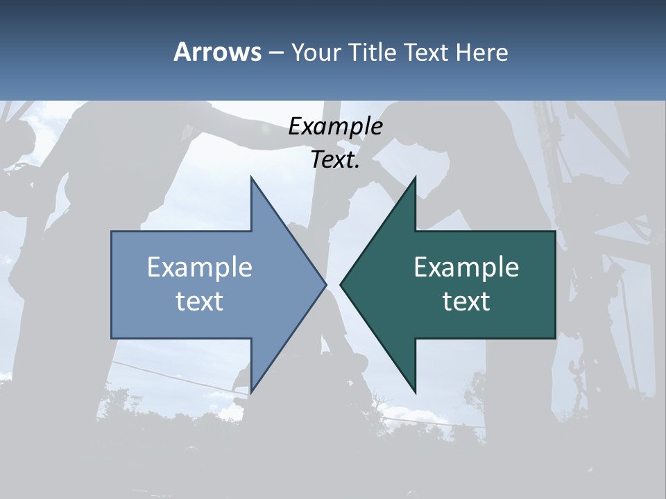 Worker Platform Silhouette PowerPoint Template