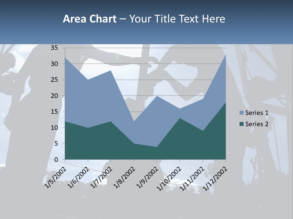 Worker Platform Silhouette PowerPoint Template