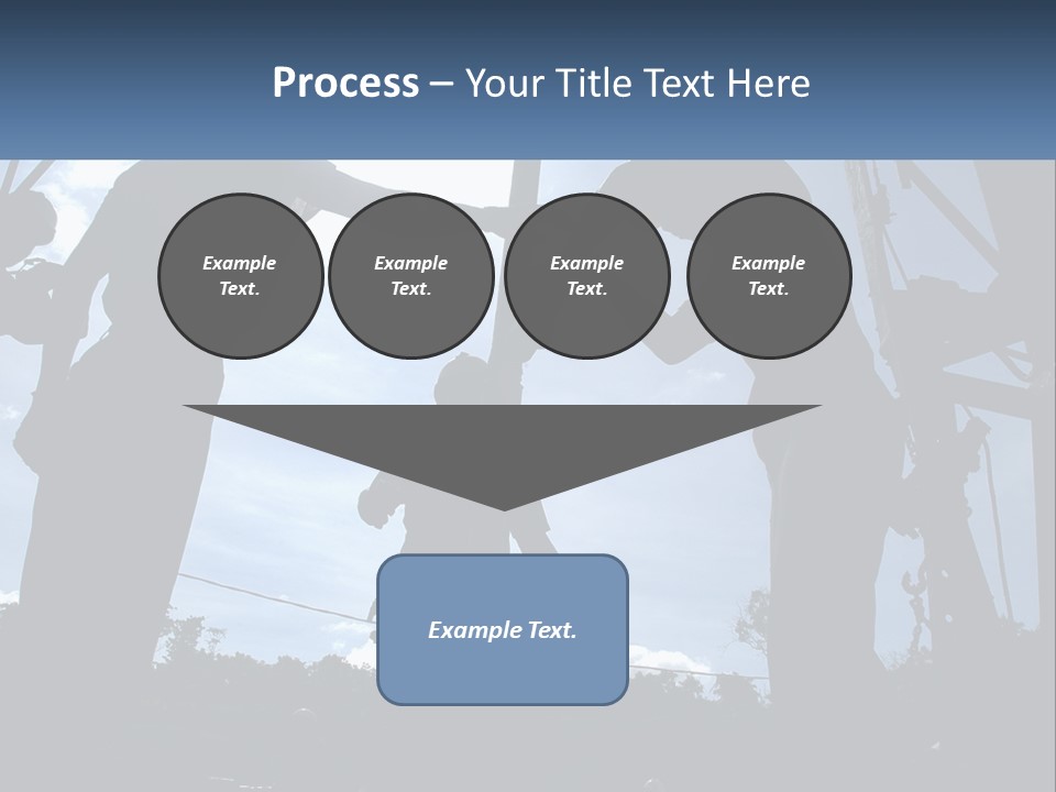 Worker Platform Silhouette PowerPoint Template