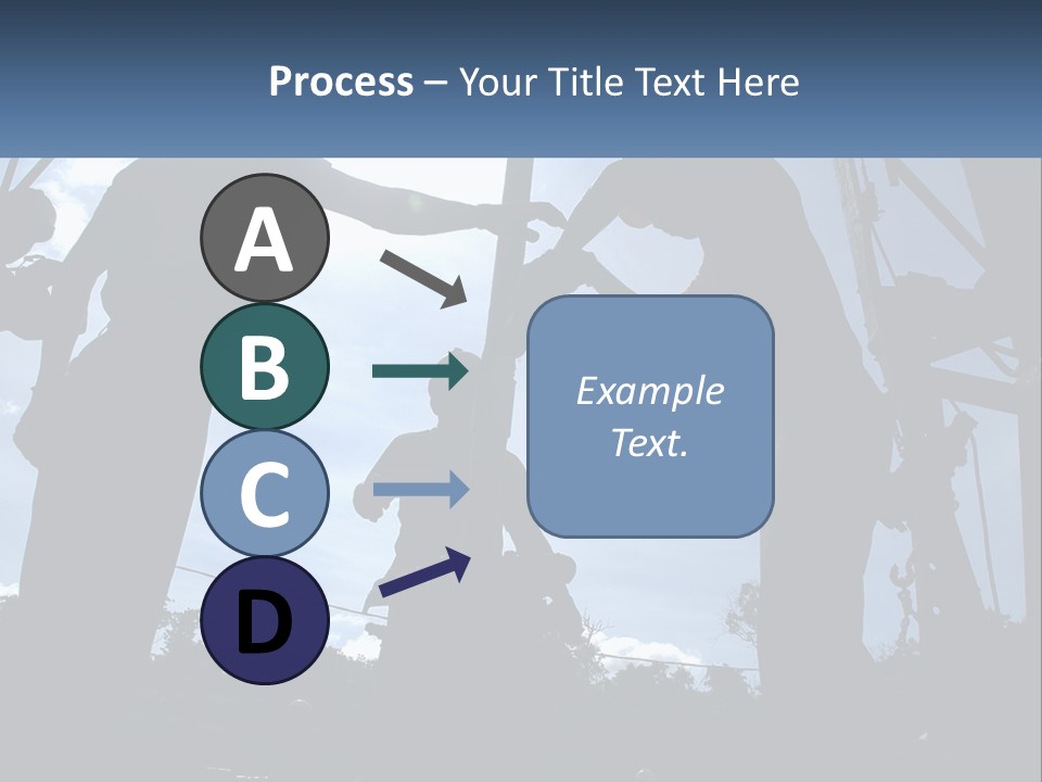 Worker Platform Silhouette PowerPoint Template