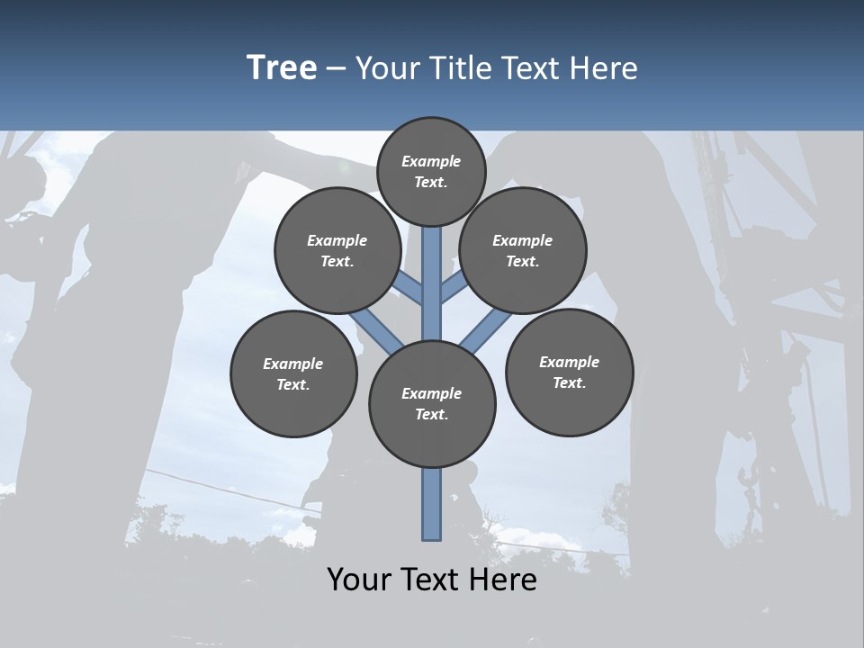 Worker Platform Silhouette PowerPoint Template