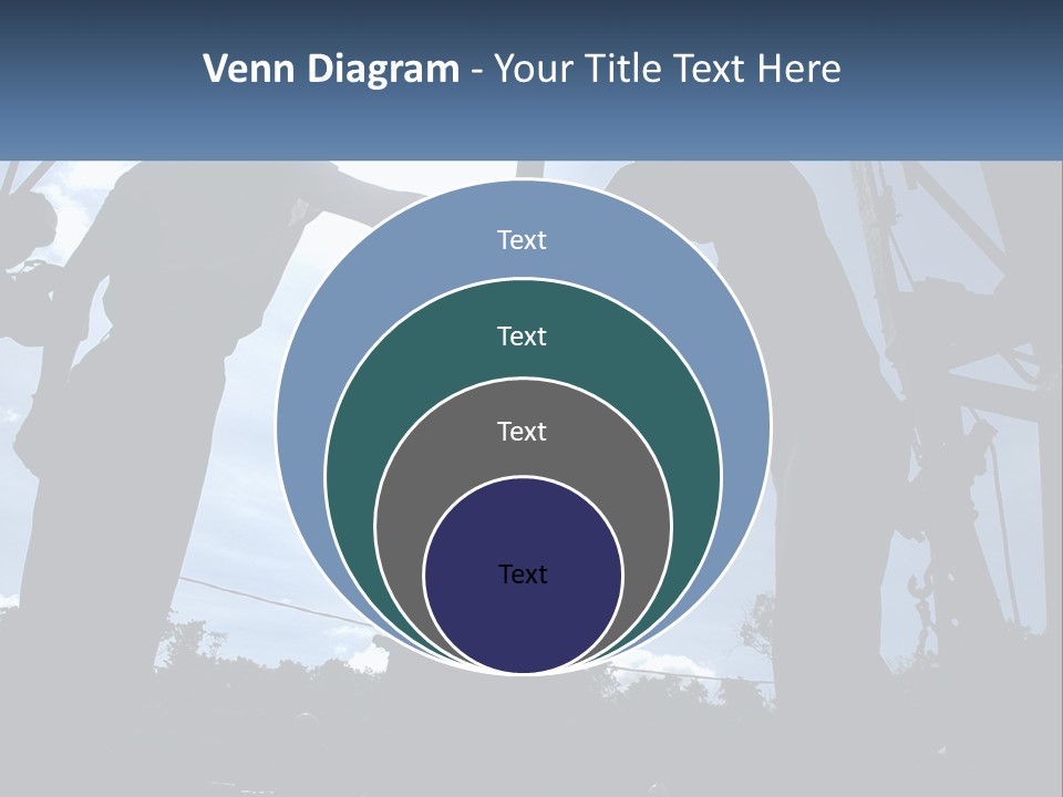 Worker Platform Silhouette PowerPoint Template