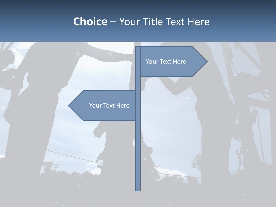 Worker Platform Silhouette PowerPoint Template