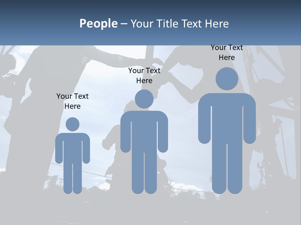 Worker Platform Silhouette PowerPoint Template