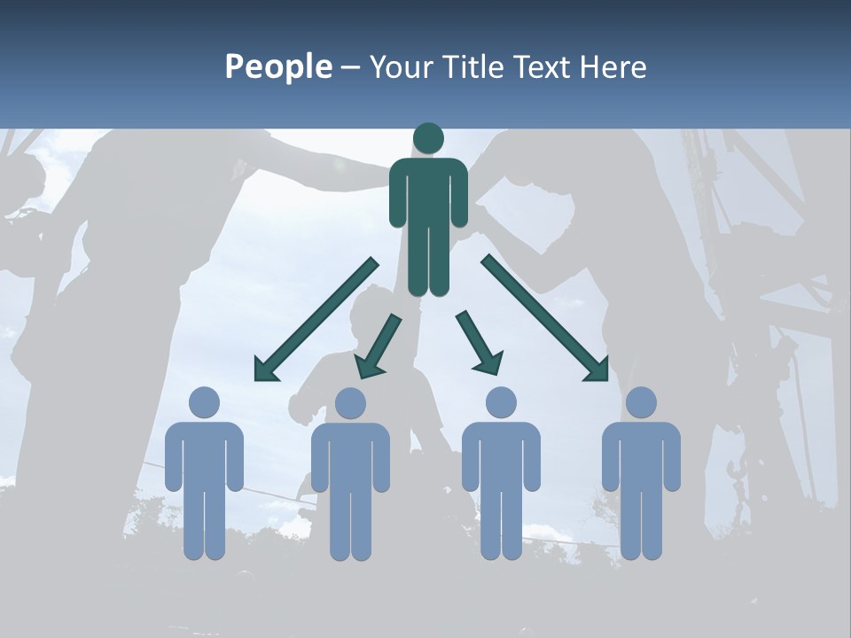 Worker Platform Silhouette PowerPoint Template