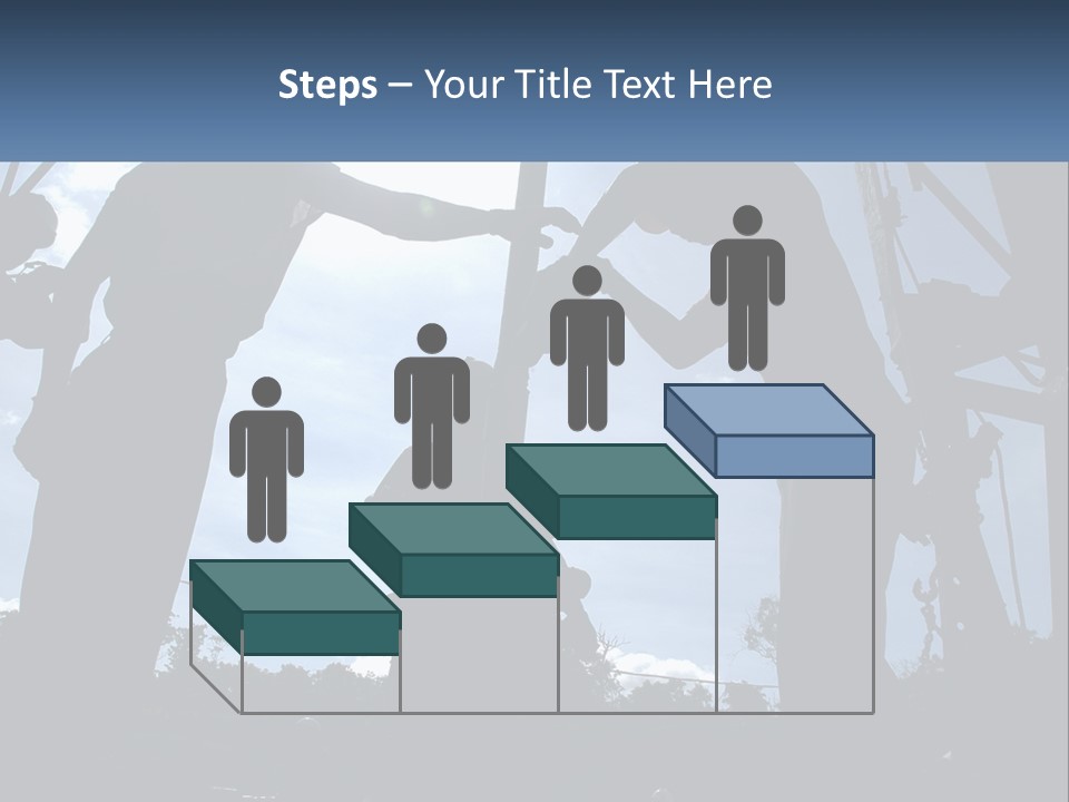 Worker Platform Silhouette PowerPoint Template