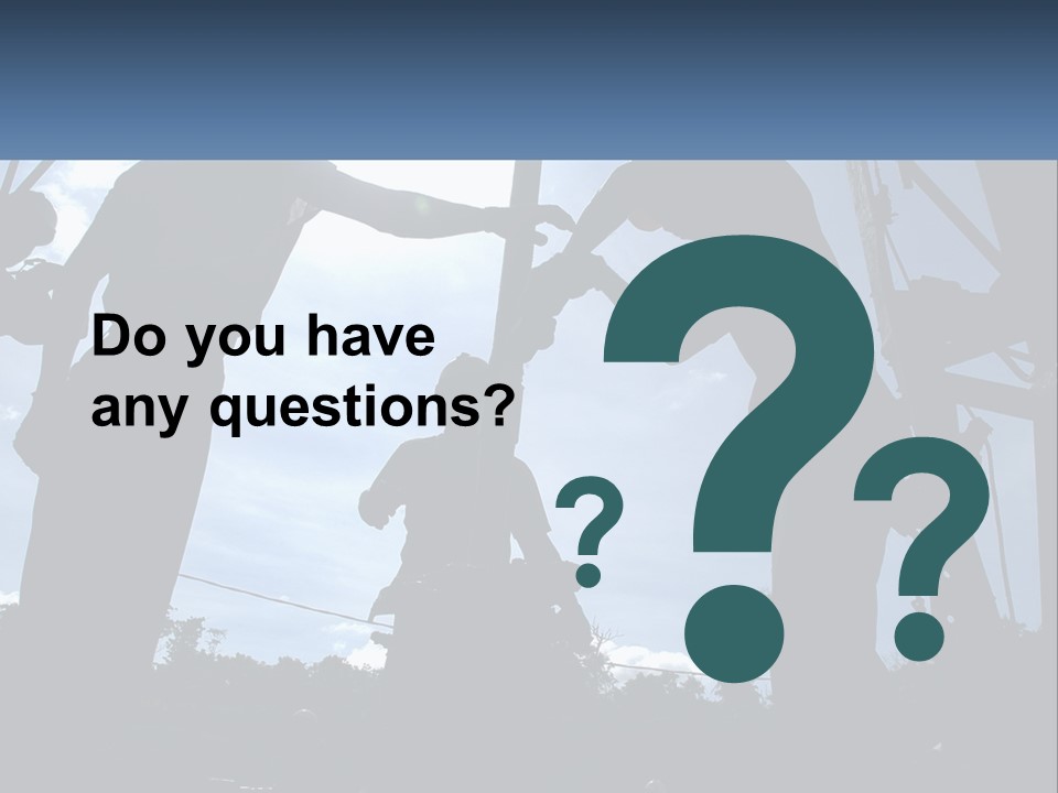 Worker Platform Silhouette PowerPoint Template