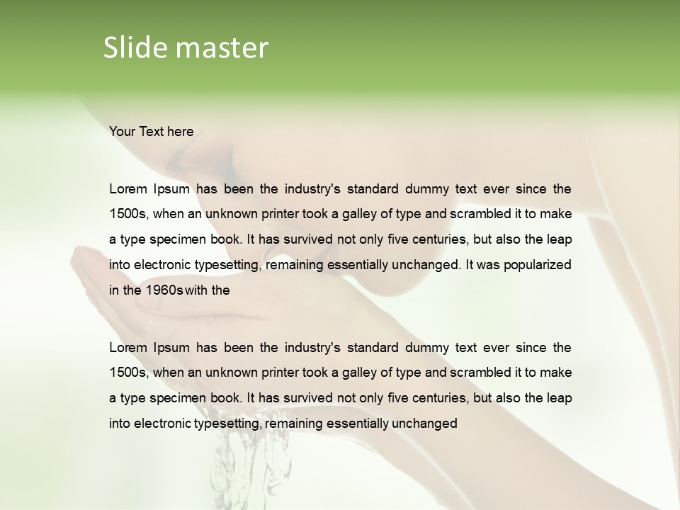 Healthy One Water PowerPoint Template