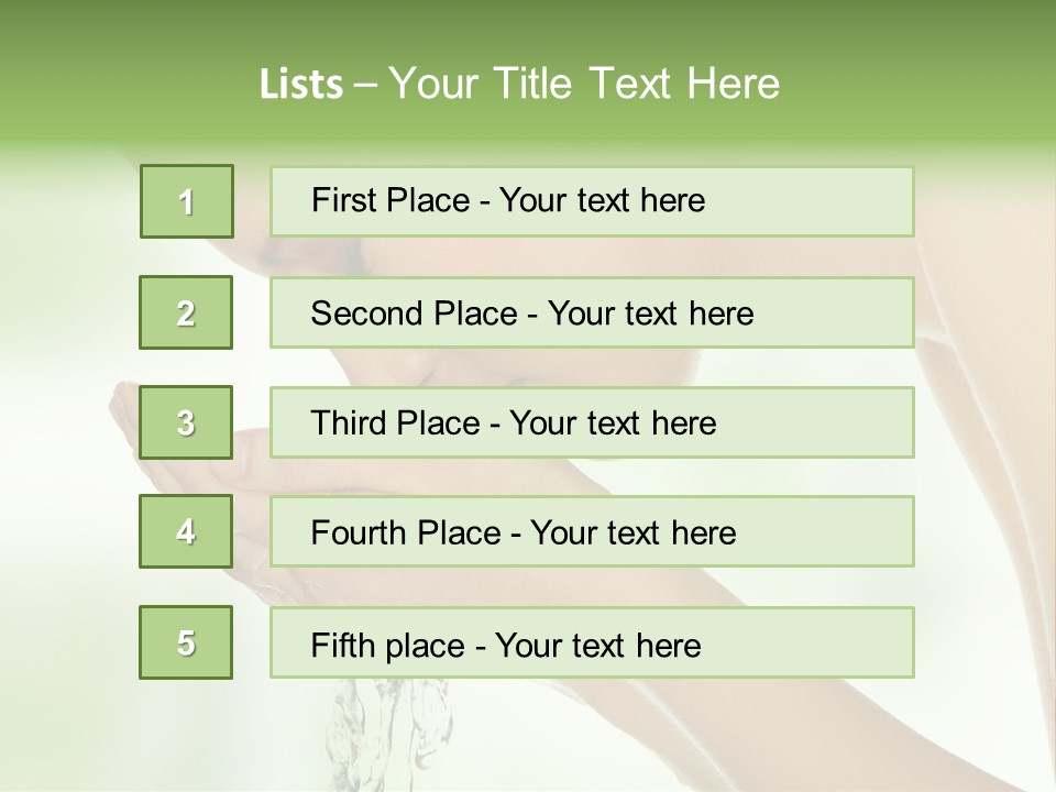 Healthy One Water PowerPoint Template