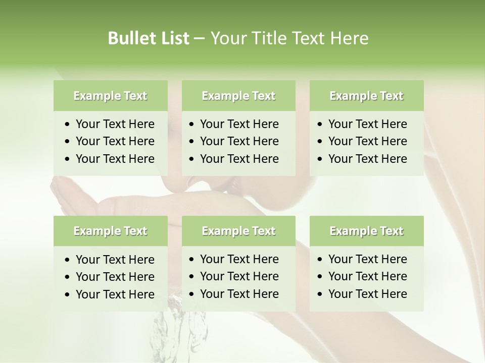 Healthy One Water PowerPoint Template