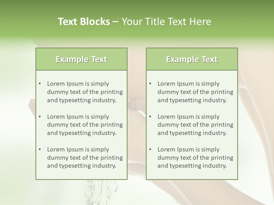 Healthy One Water PowerPoint Template