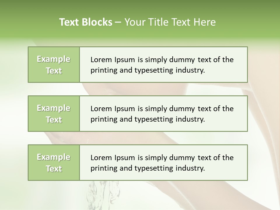 Healthy One Water PowerPoint Template