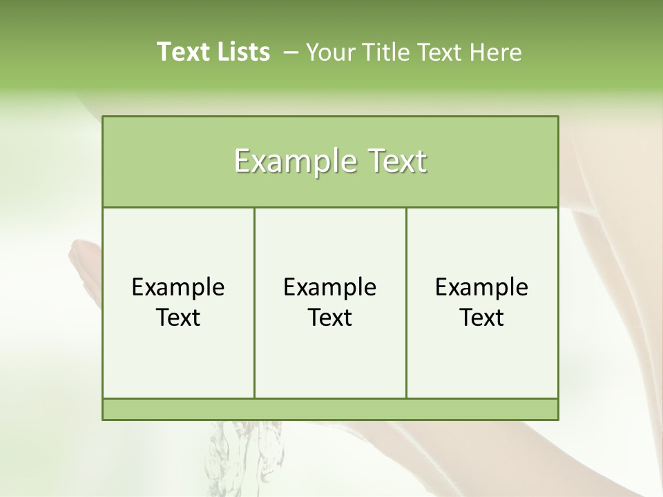 Healthy One Water PowerPoint Template