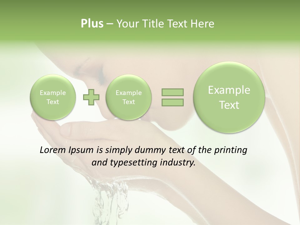 Healthy One Water PowerPoint Template