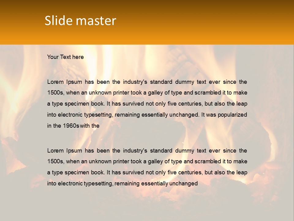 Smolder Hot Glow PowerPoint Template