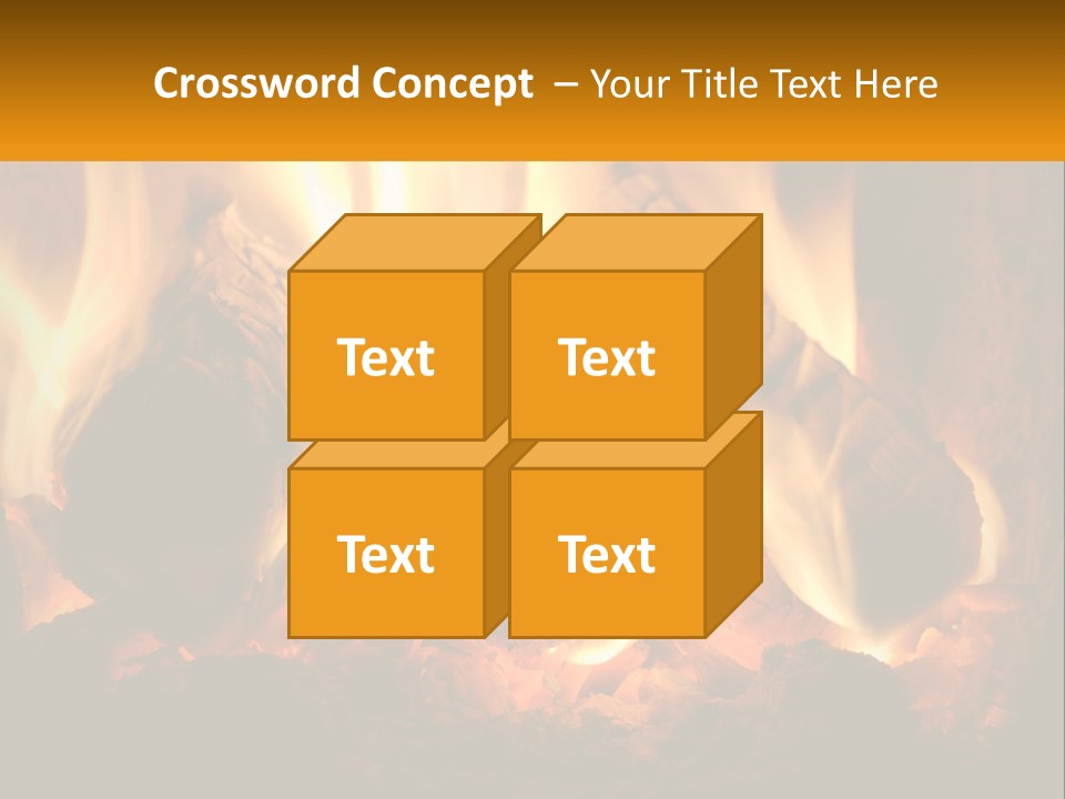 Smolder Hot Glow PowerPoint Template