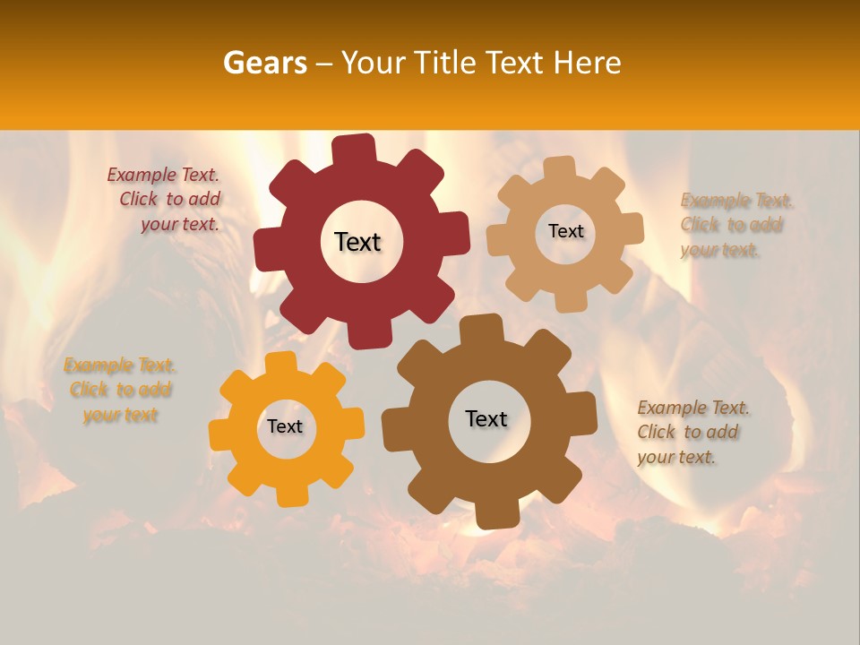 Smolder Hot Glow PowerPoint Template
