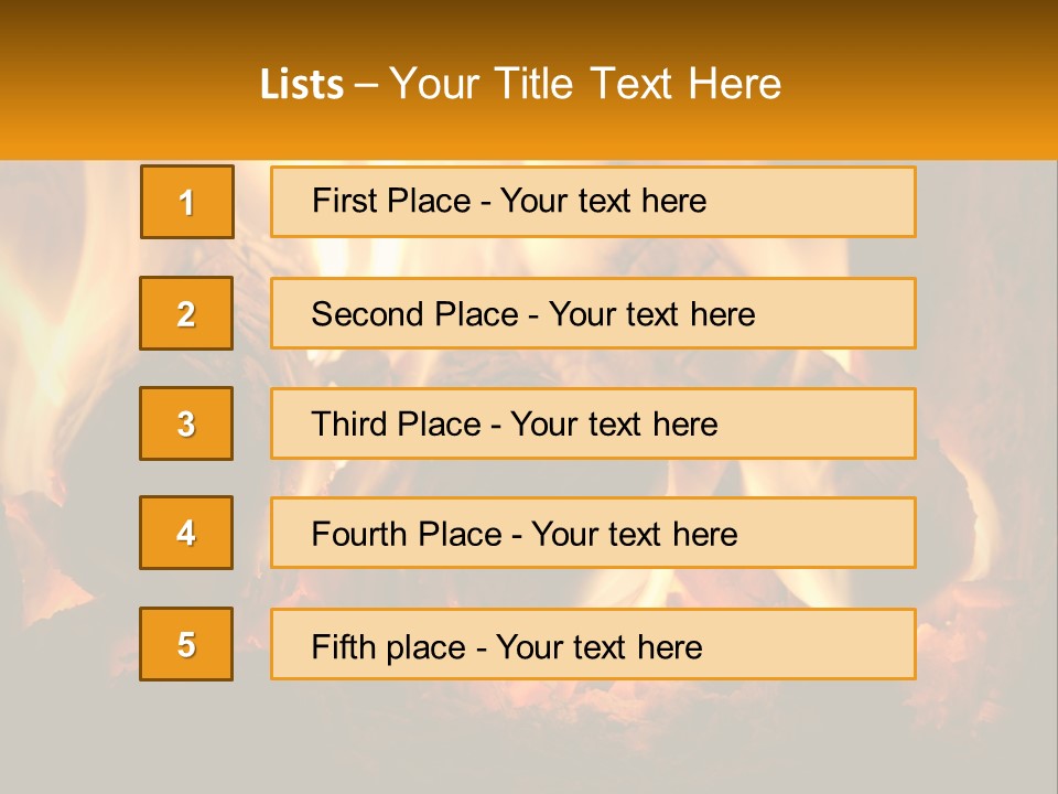 Smolder Hot Glow PowerPoint Template